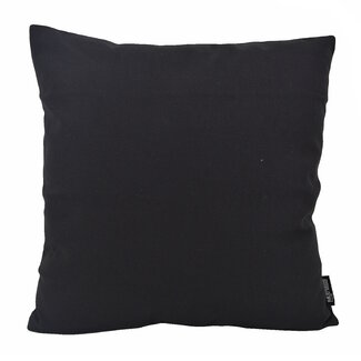 Gek op kussens! Uni Zwart | 45 x 45 cm | Kussenhoes | Katoen / Polyester