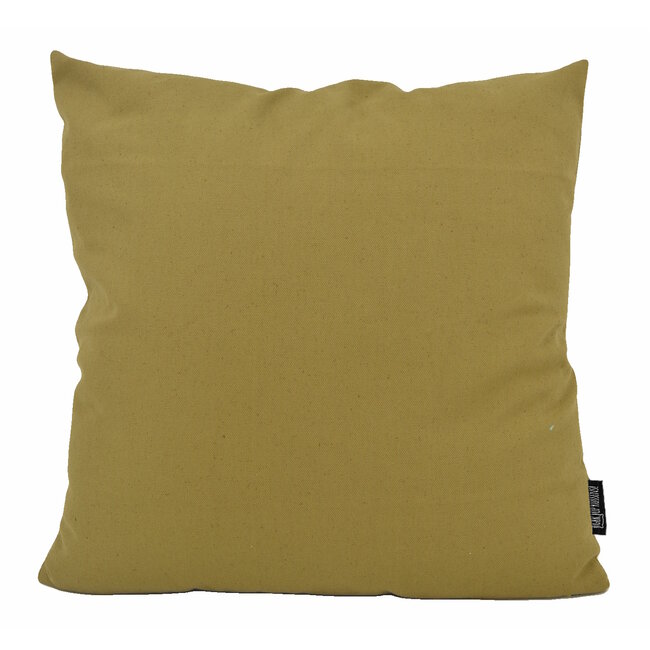 Sierkussen Uni Khaki | 45 x 45 cm | Katoen/Polyester