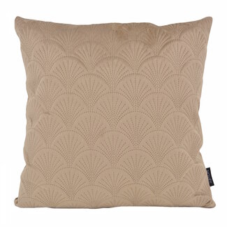 NOVÉE Velvet Shell Taupe | 45 x 45 cm | Kussenhoes | Velvet / Polyester