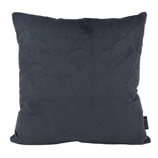 NOVÉE Velvet Shell Zwart Kussenhoes | 45x45 cm | Velvet/Polyester