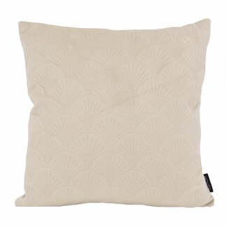 NOVÉE Velvet Shell Beige | 45 x 45 cm | Kussenhoes | Velvet / Polyester