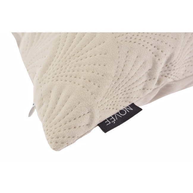 Velvet Shell Beige Kissenbezug | 45x45 cm | Samt/Polyester