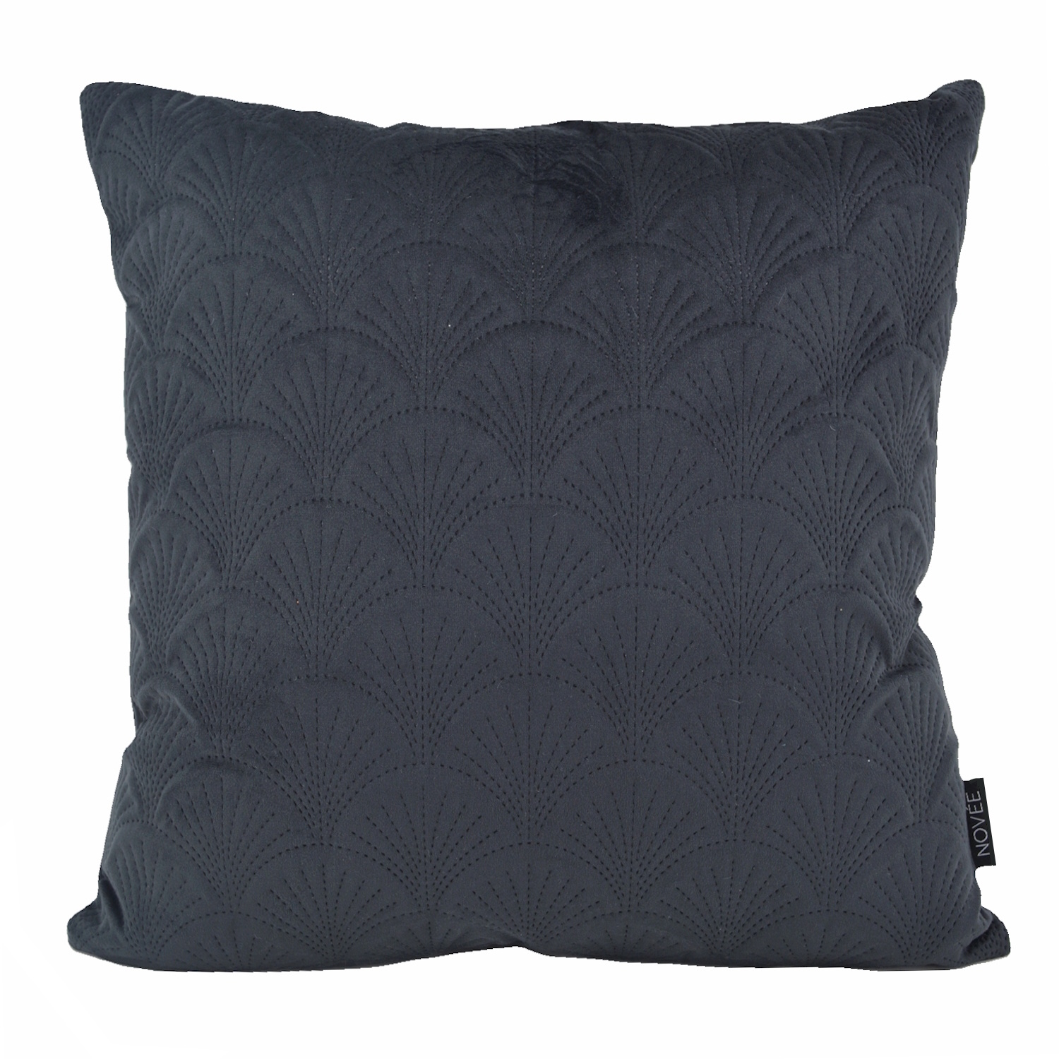 Sierkussen Velvet Shell Zwart | 45 x 45 cm | Velvet / Polyester - Gek ...