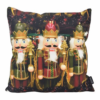 Gek op kussens! Nussknacker Kissenbezug | 45x45 cm | Baumwolle/Polyester