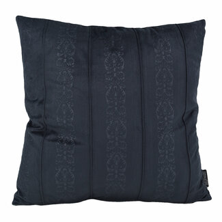 Gek op kussens! Velvet Versaille Schwarz Kissenbezug | 45x45 cm | Samt/Polyester