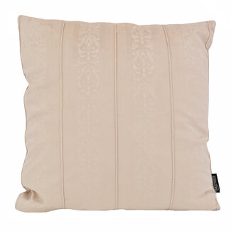 Gek op kussens! Velvet Versaille Beige Kissenbezug | 45x45 cm | Samt/Polyester