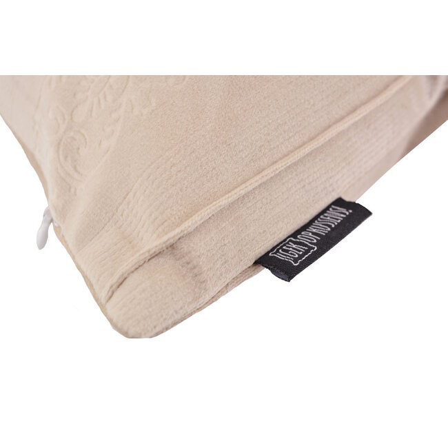 Velvet Versaille Beige | 45 x 45 cm | Kussenhoes | Velvet / Polyester