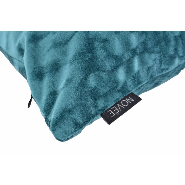Velvet Stain Petrol Kissenbezug | 45x45 cm | Samt/Polyester