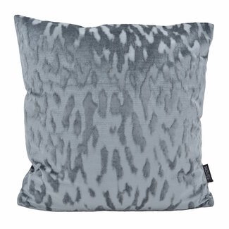 NOVÉE Velvet Stain Grau Kissenbezug | 45x45 cm | Samt/Polyester