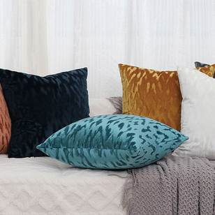 Velvet Stain Petrol Kussenhoes | 45x45 cm | Velvet/Polyester