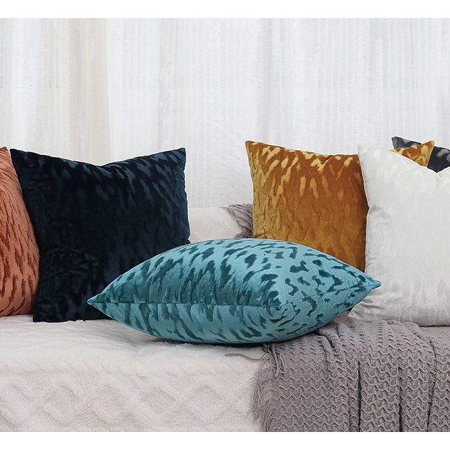 Velvet Stain Weiß Kissenbezug | 45x45 cm | Samt/Polyester