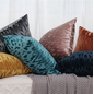 Velvet Stain Oker/Goud Kussenhoes | 45x45 cm | Velvet/Polyester