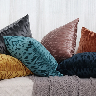 Velvet Stain Oranje/Roest Kussenhoes | 45x45 cm | Velvet/Polyester
