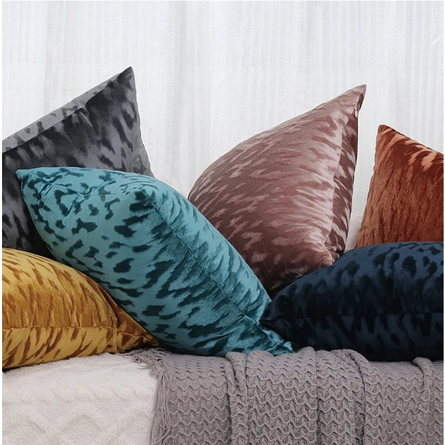 Sierkussen Velvet Stain Petrol | 45 x 45 cm | Velvet / Polyester