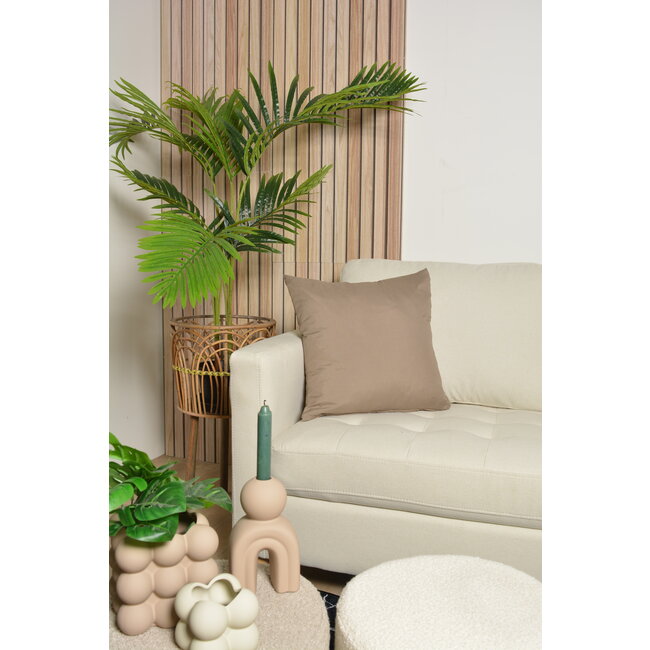 Peach Skin Taupe Kussenhoes | 45x45 cm | Polyester