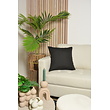 Peach Skin Zwart Kussenhoes | 45x45 cm | Polyester