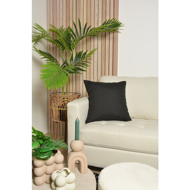 Peach Skin Zwart Kussenhoes | 45x45 cm | Polyester