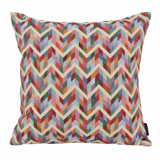 NOVÉE Sierkussen Gobelin Chevron | 45 x 45 cm | Katoen/Polyester