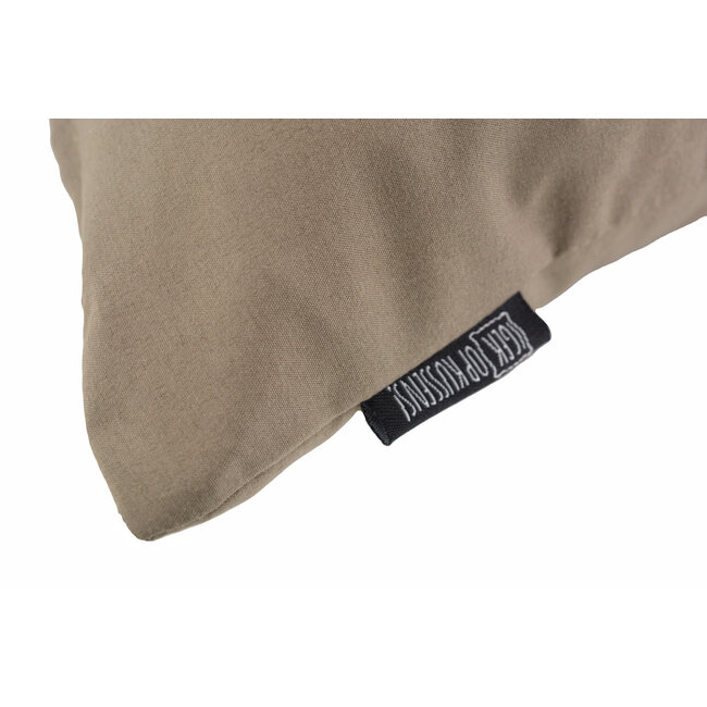 Peach Skin Taupe Kussenhoes | 45x45 cm | Polyester