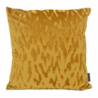 NOVÉE Velvet Stain Oker/Goud Kussenhoes | 45x45 cm | Velvet/Polyester