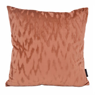 NOVÉE Velvet Stain Oranje/Roest | 45 x 45 cm | Kussenhoes | Velvet / Polyester