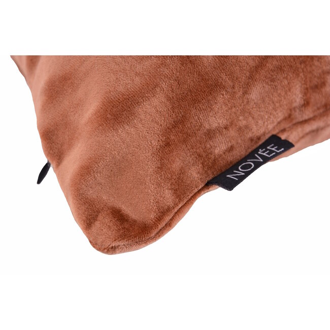Velvet Stain Oranje/Roest Kussenhoes | 45x45 cm | Velvet/Polyester