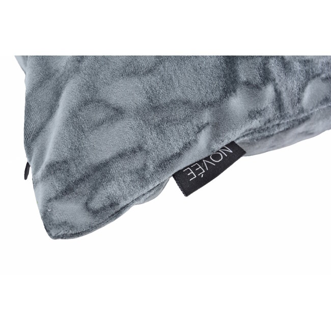 Sierkussen Velvet Stain Zilver/Grijs | 45 x 45 cm | Velvet / Polyester