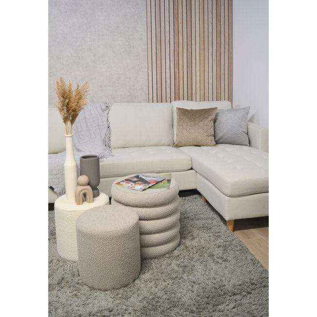 Velvet Shell Beige Kissenbezug | 45x45 cm | Samt/Polyester