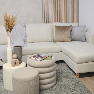 Sierkussen Velvet Shell Taupe | 45 x 45 cm | Velvet / Polyester