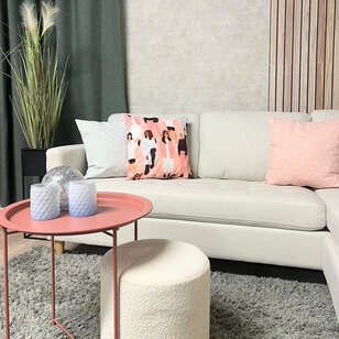 Geometric Mint Kussenhoes | 45x45 cm | Katoen/Polyester