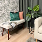 Sierkussen Flo Gold Velvet Groen | 45 x 45 cm | Polyester