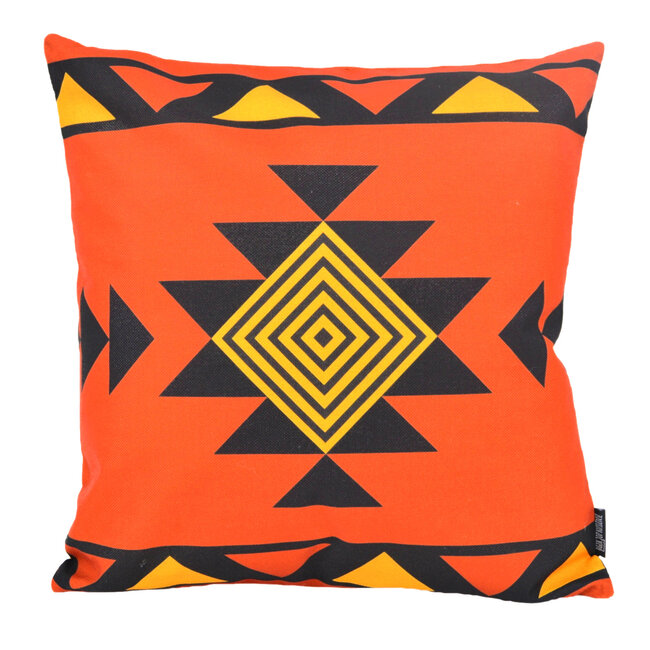 Ibiza Oranje/Roest - Outdoor | 45 x 45 cm | Kussenhoes | Katoen