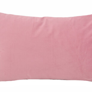 Velvet Lichtroze Kussenhoes | 30x50 cm | Polyester