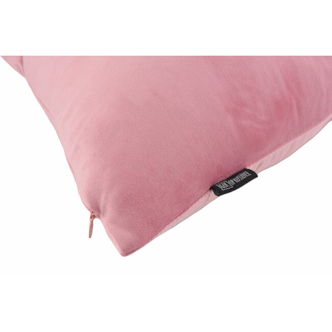 Velvet Hellrosa Kissenbezug | 45x45 cm | Polyester