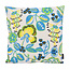 Flower/Stripe - Geel Outdoor Kussenhoes | 45x45 cm | Katoen