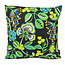 Flower / Stripe - Zwart Outdoor | 45 x 45 cm | Kussenhoes | Katoen