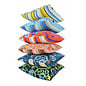 Flower/Stripe - Zwart Outdoor Kussenhoes | 45x45 cm | Katoen