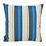 Flower/Stripe - Outdoor Petrol Kissenbezug | 45x45 cm | Baumwolle
