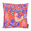 Flower/Stripe - Rood Outdoor Kussenhoes | 45x45 cm | Katoen
