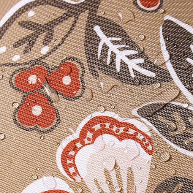 Flower/Stripe - Beige Outdoor Kussenhoes | 45x45 cm | Katoen