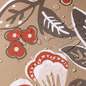 Flower/Stripe - Outdoor Beige Kissenbezug | 45x45 cm | Baumwolle