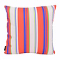 Sierkussen Flower / Stripe - Rood Outdoor | 45 x 45 cm | Katoen