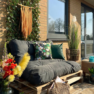 Botanical #4 - Outdoor Kussenhoes | 45x45 cm | Katoen/Polyester