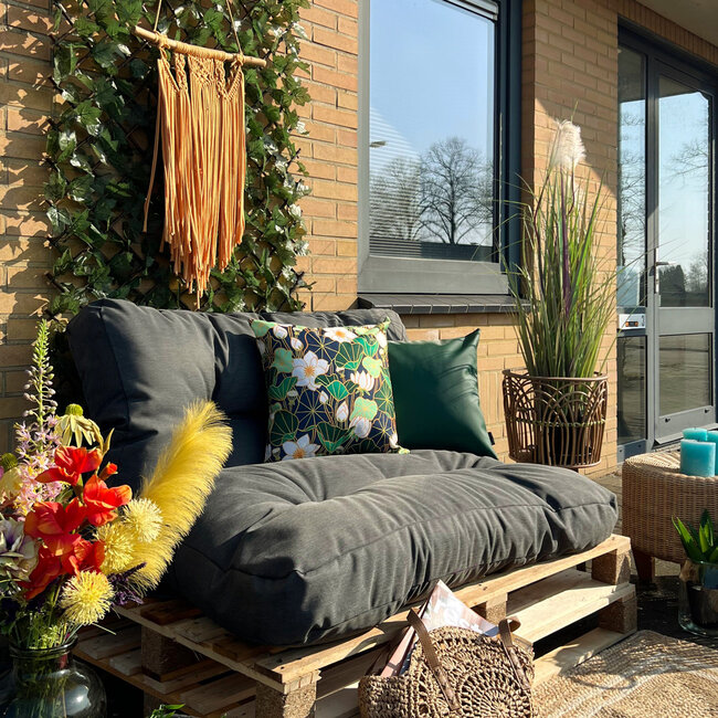 Jax Green - Outdoor Kissenbezug | 45x45 cm | PU - Leder