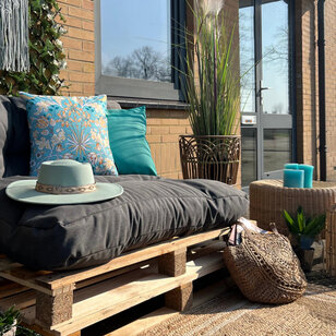 Botanical #8 - Outdoor Kussenhoes | 45x45 cm | Katoen/Polyester