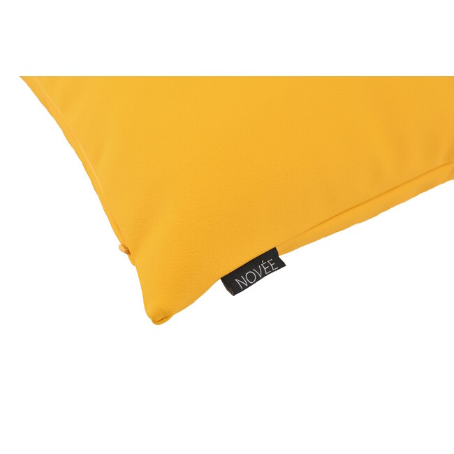 Jax Yellow - Outdoor Kissenbezug | 45x45 cm | PU - Leder