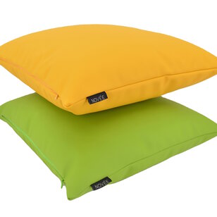Jax Yellow - Outdoor Kussenhoes | 45x45 cm | PU Leder