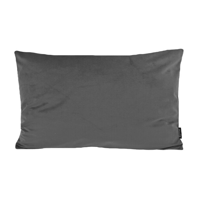 Sierkussen Velvet Donkergrijs | 30 x 50 cm | Polyester