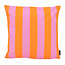 Gek op kussens! Streifen Orange/Rosa Kissenbezug | 45x45 cm | Baumwolle/Polyester