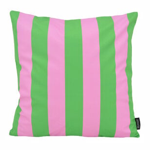 Streifen Grün/Rosa Kissenbezug | 45x45 cm | Baumwolle/Polyester